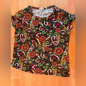 Colorful Floral Women's Top